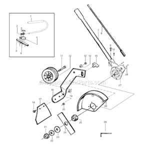 Page A Diagram and Parts List for Type 1 Weed Eater Edger